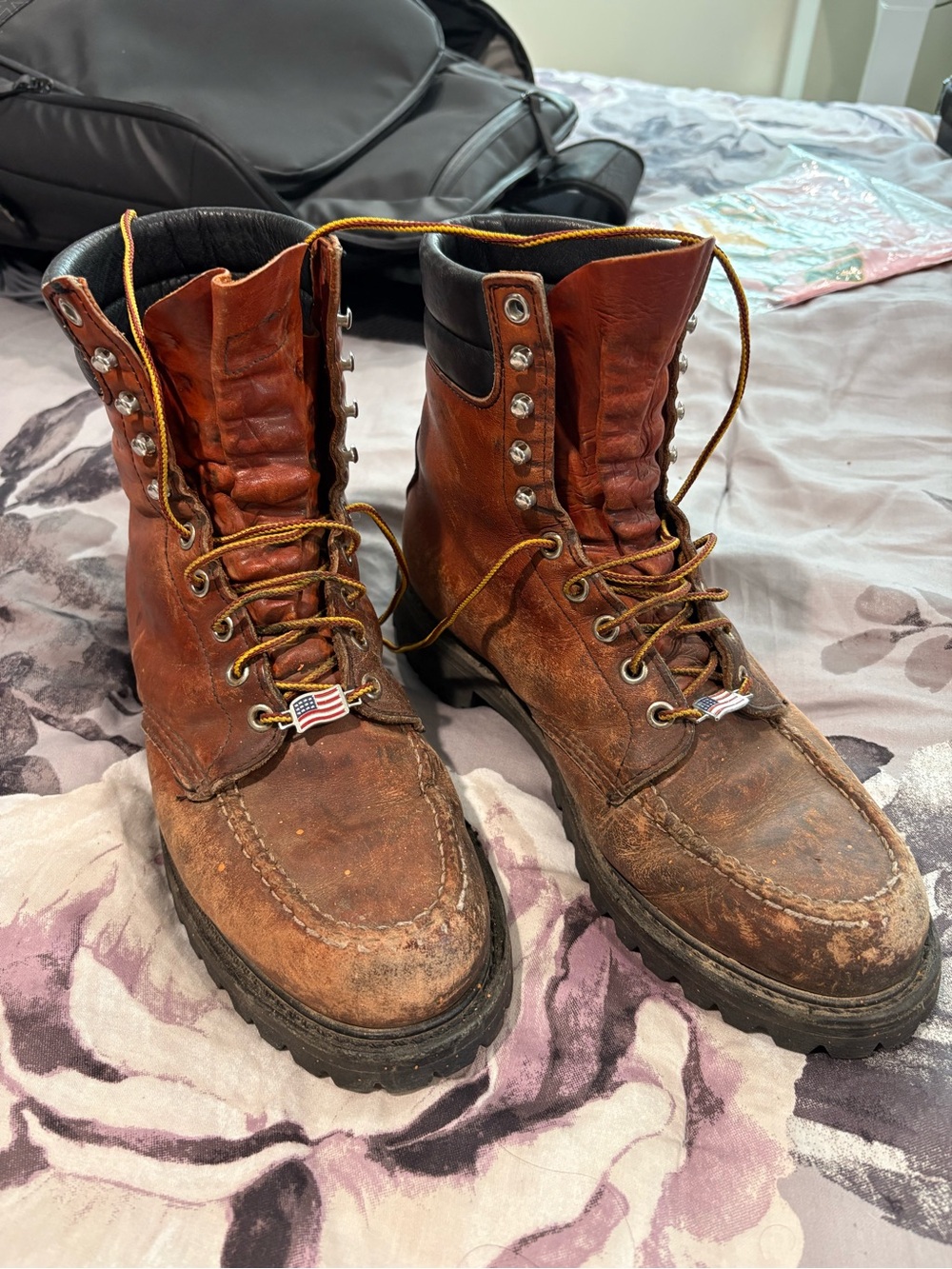 Red Wing Lightly Insulated Work Boots. 9 D Mens